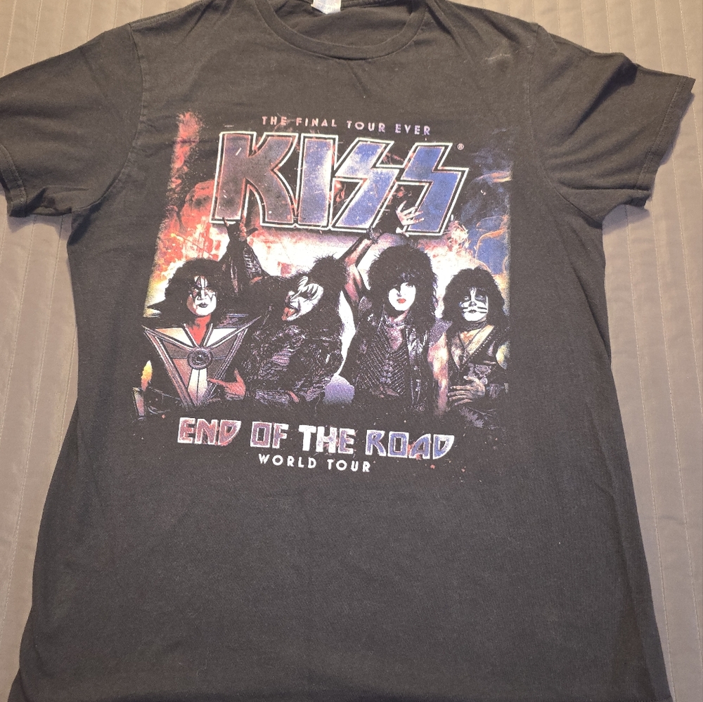 Kiss “End of the Road” World Tour Tee Shirt Adult‎ M Black Band Tee Rock GUC